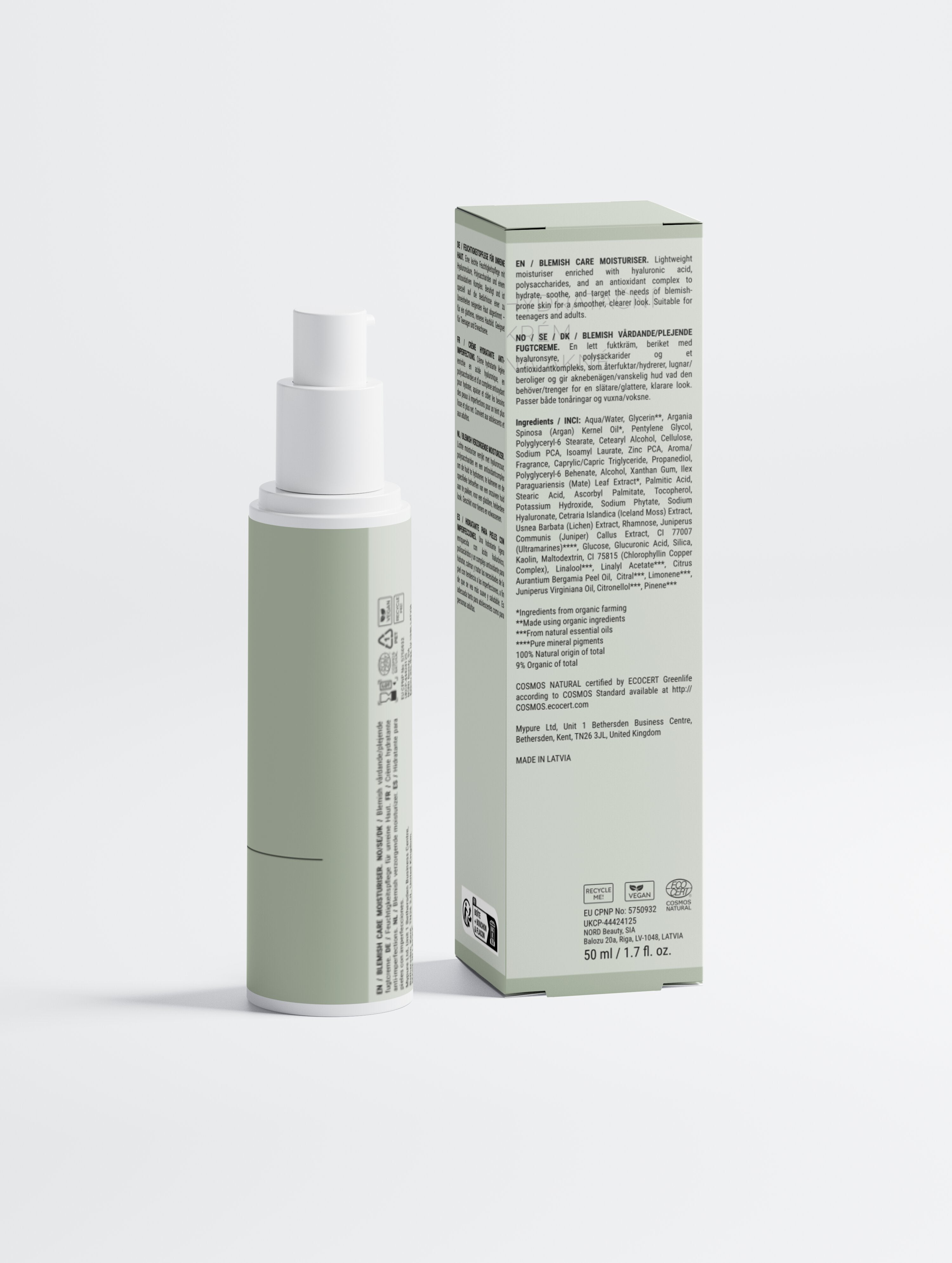 Přírodní hydratační krém na Aknózní pleť